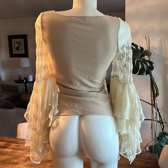 Anne Fontaine Paris lace Romeo & Juliet blouse sz 42 - Picture 6 of 11